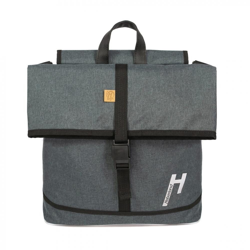 Haberland Fahrradtasche Haberland Einzeltasche Melan I 4 nature anthrazit/reflex - nachhaltige