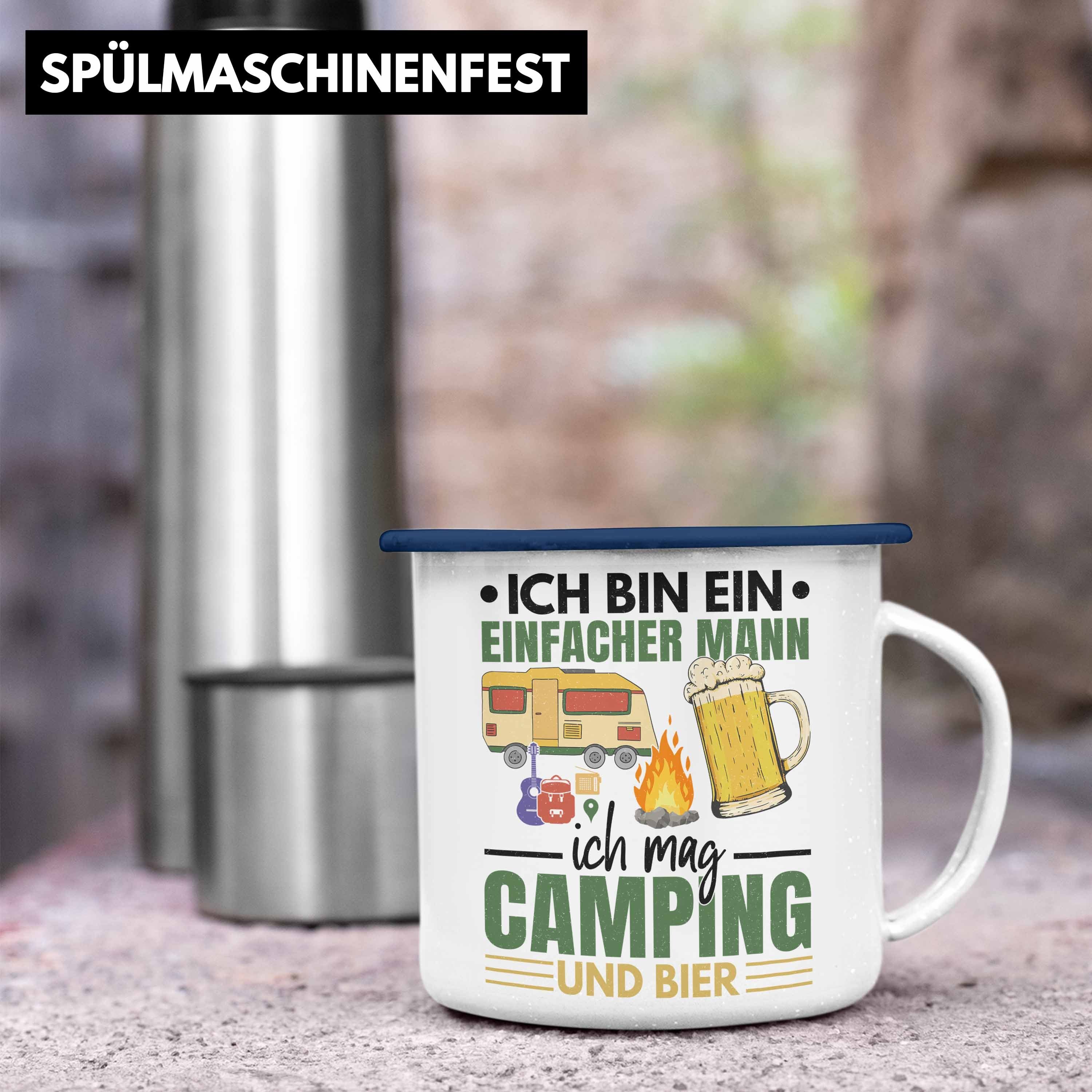 Wohnmobilfahrer Mann Blau Thermotasse Geschenk Ich Trendation Bin Lustig - Trendation Camper Ein Einfacher Emaille Tasse Wohnmobil Geschenkidee