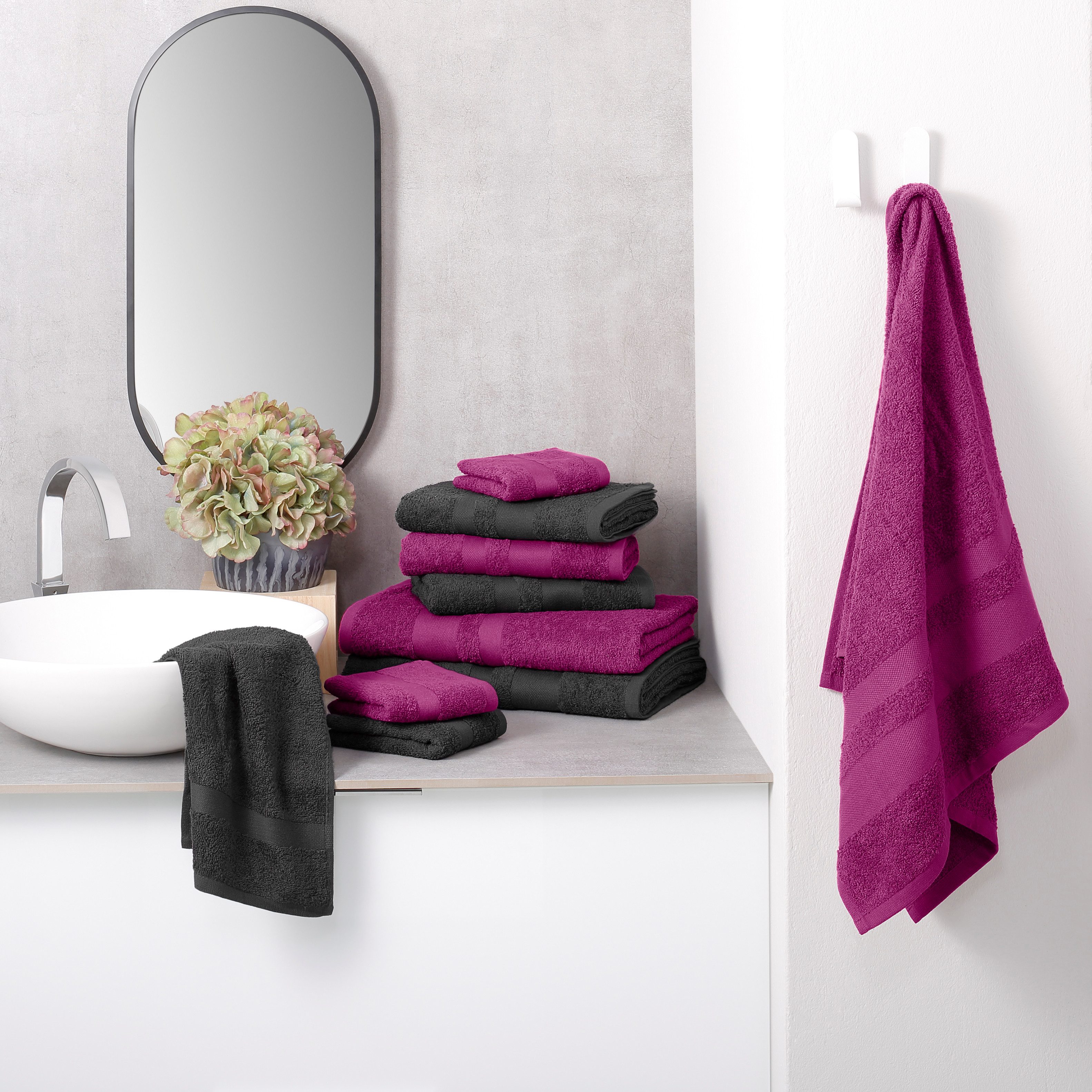 my home Handtuch Set Vanessa, 10-tlg Handtuch-Set, in Standard- und Premium günstig online kaufen