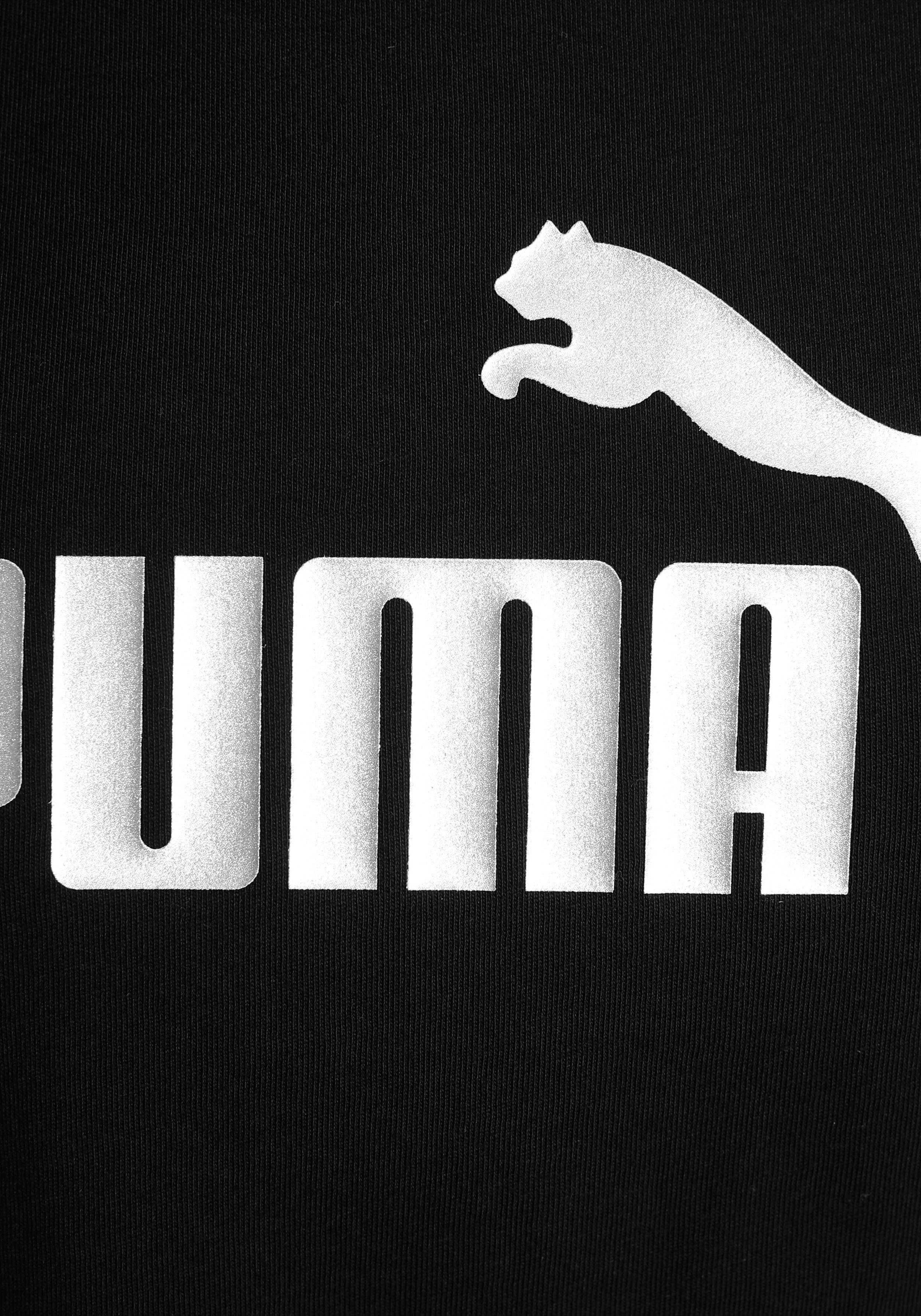 PUMA T-Shirt ESS+ Logo Kinder für Tee - Knotted schwarz
