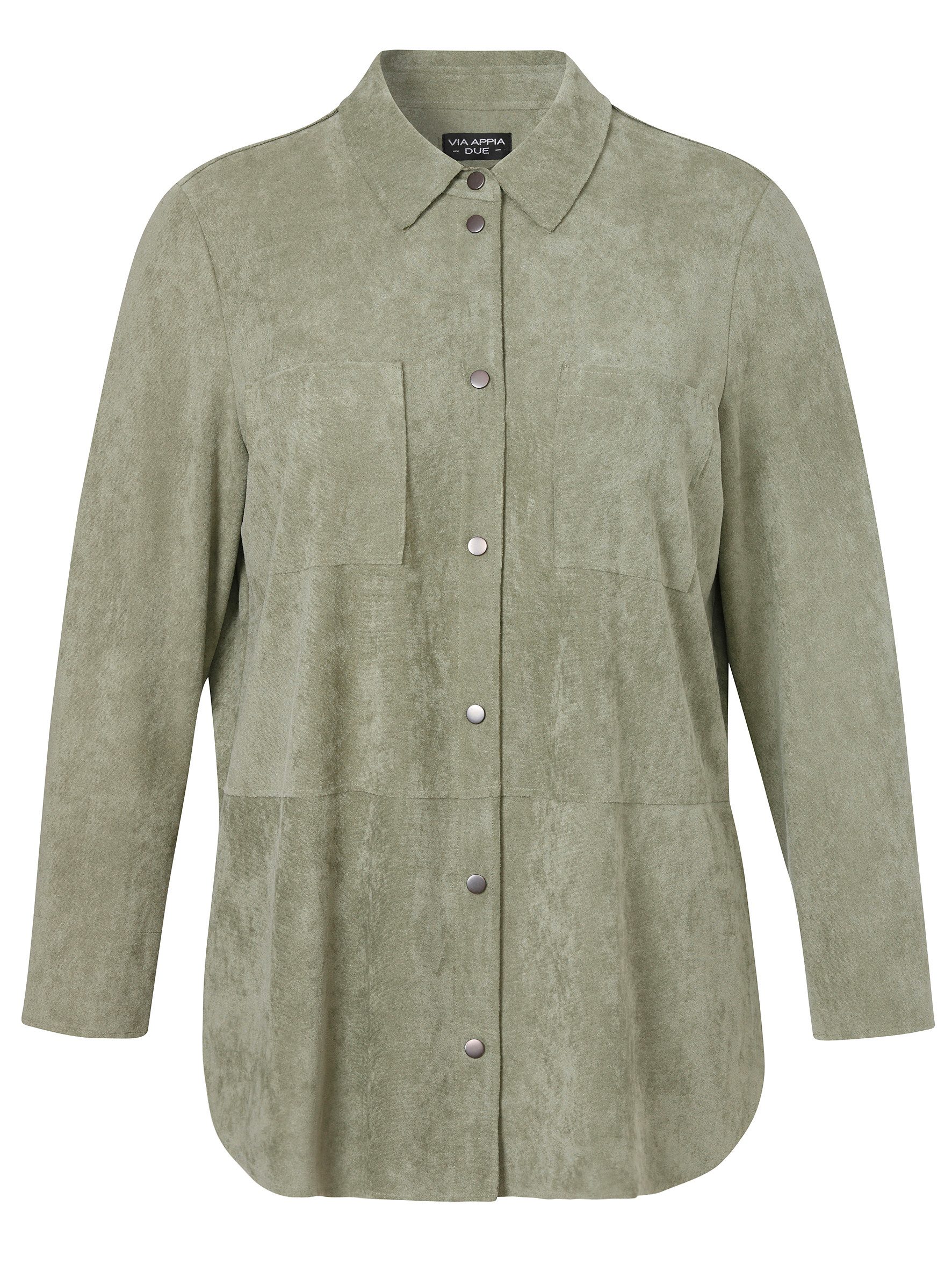 VIA APPIA Langarmbluse Bluse Hemdkragen 1/1 Arm