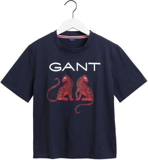 Gant Rundhalsshirt mit großem Frontprint