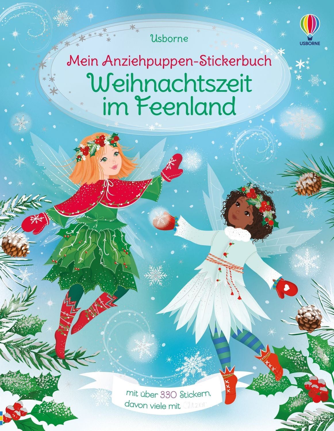 Mein Anziehpuppen-Stickerbuch: Weihnachtszeit im Feenland / Fiona Watt
