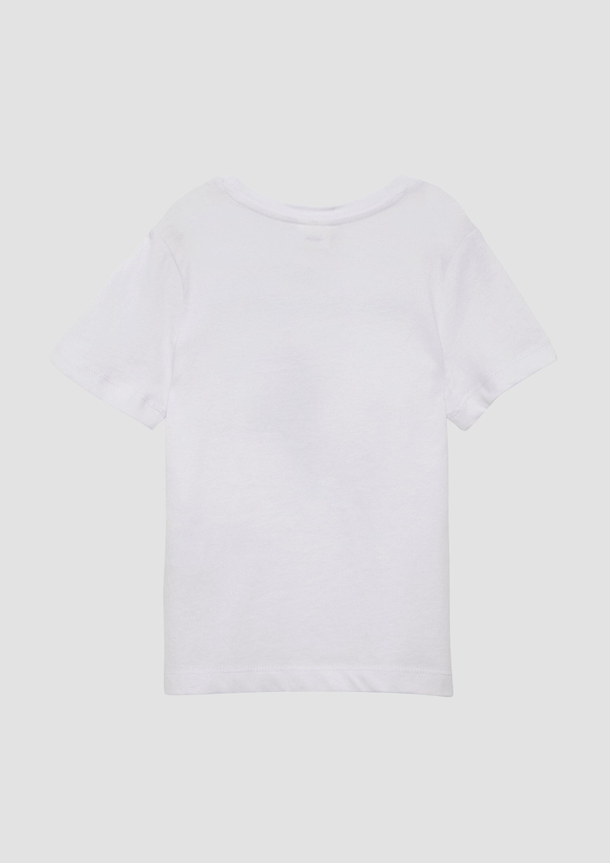 s.Oliver Kurzarmshirt T-Shirt T-Shirt mit Frontprint und Wendepailletten