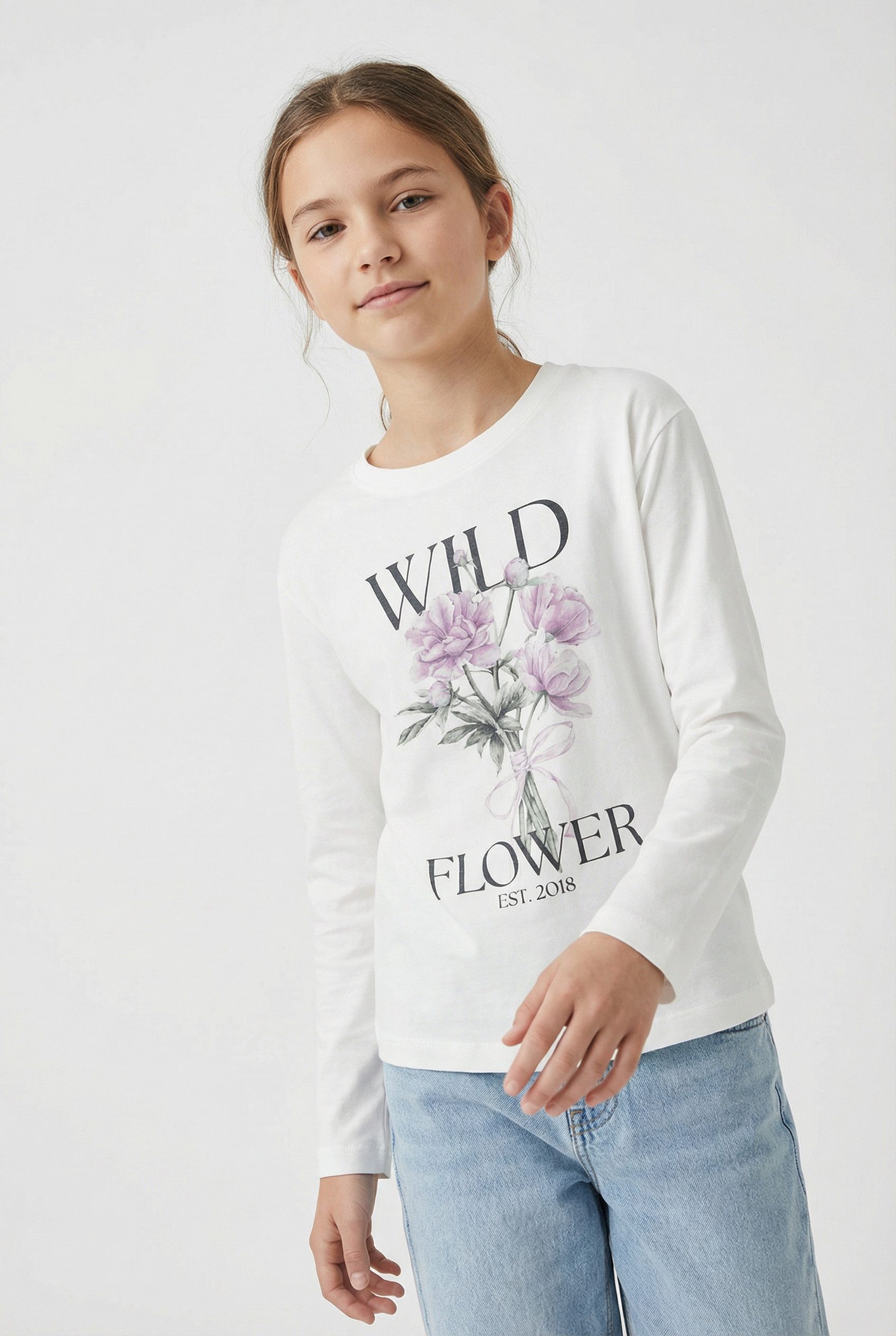Name It Langarmshirt NKFVOTEA LS NREG TOP Baumwolle, regular fit, Fotodruck