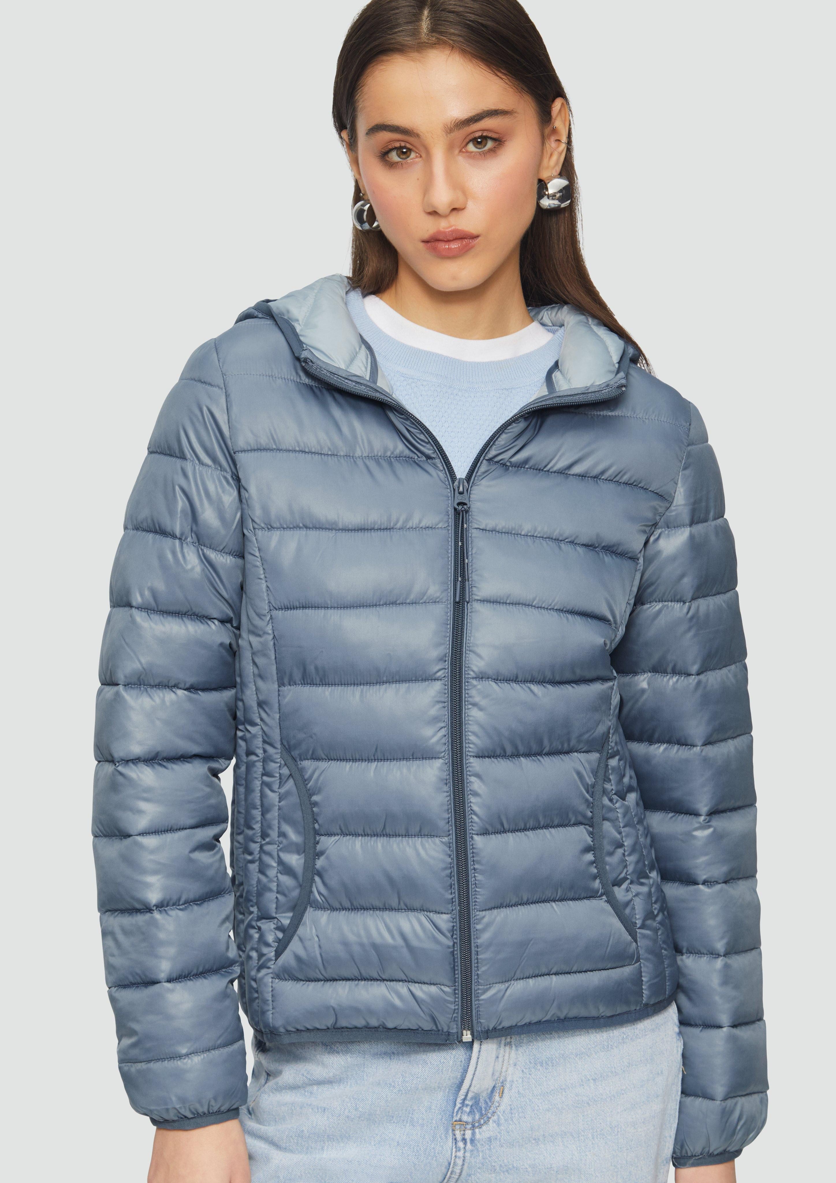 QS Outdoorjacke Steppjacke mit Kapuze günstig online kaufen