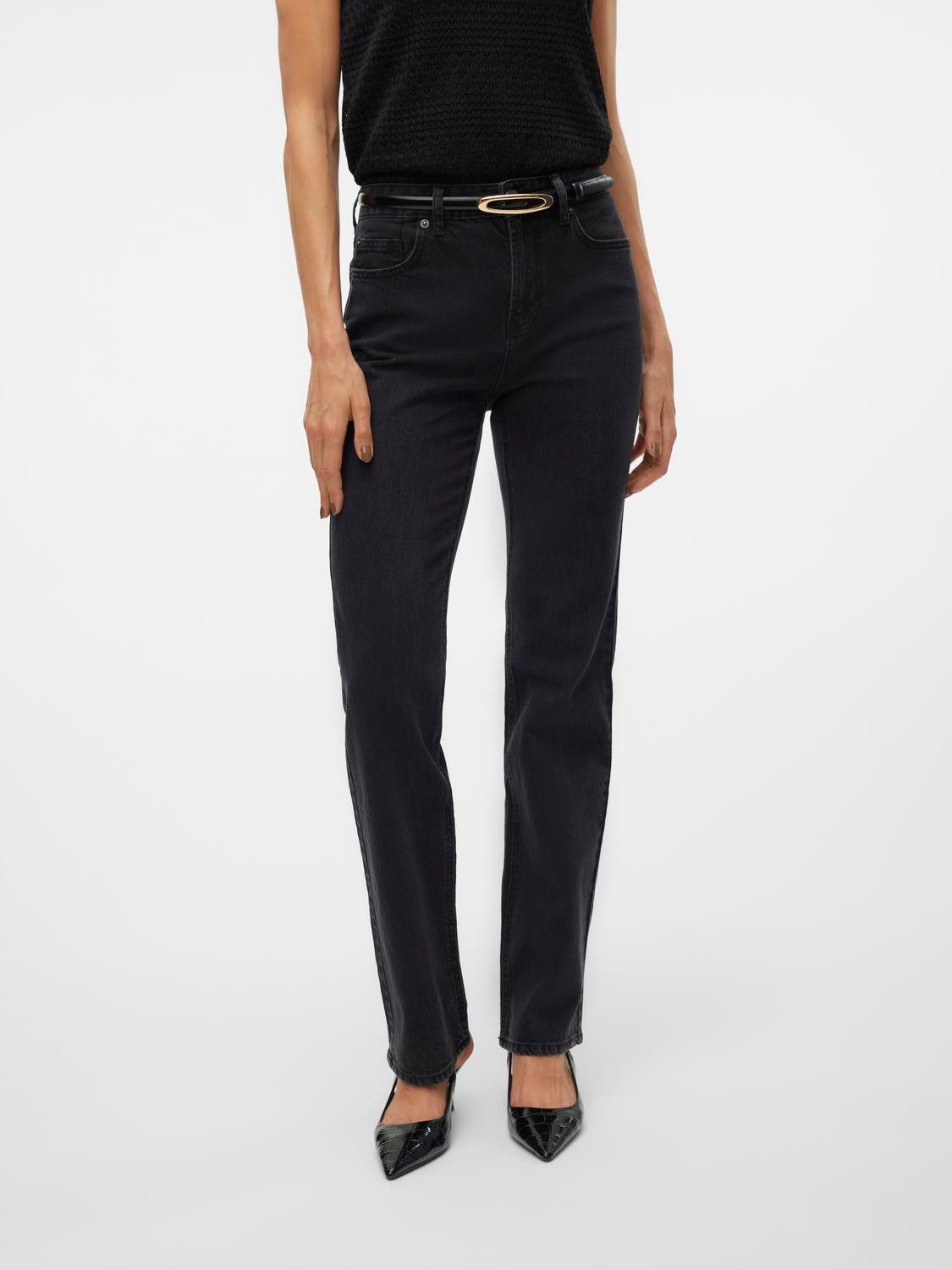 Gerade Jeans VMTESSA HR STRAIGHT JEANS LI134 GA NOOS