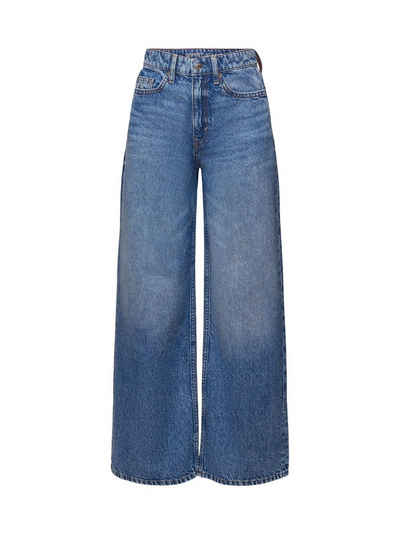 Esprit Regular-fit-Jeans Retro-Jeans mit weiter Bein und hohem Bund