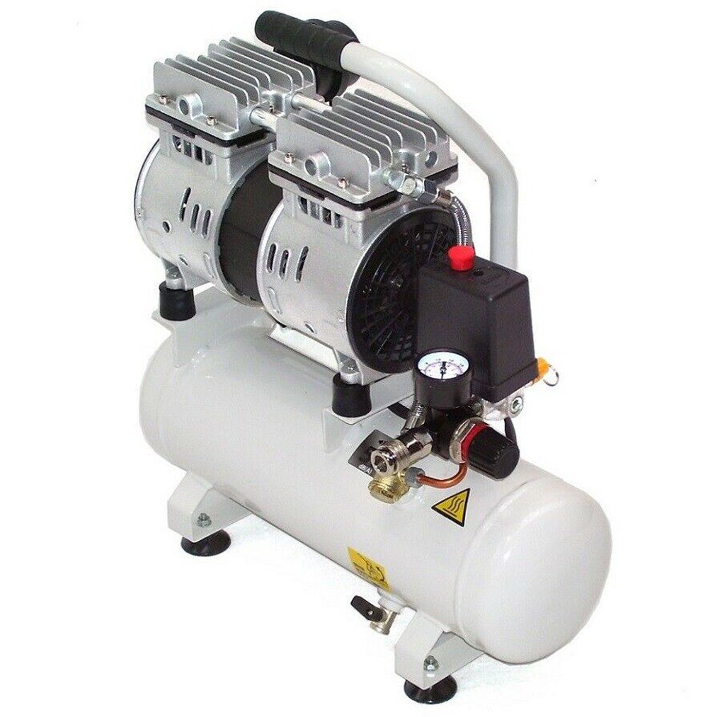 Kompressor leise Druckluft Kompressor 40362 ölfrei 750W flüster Kompressor