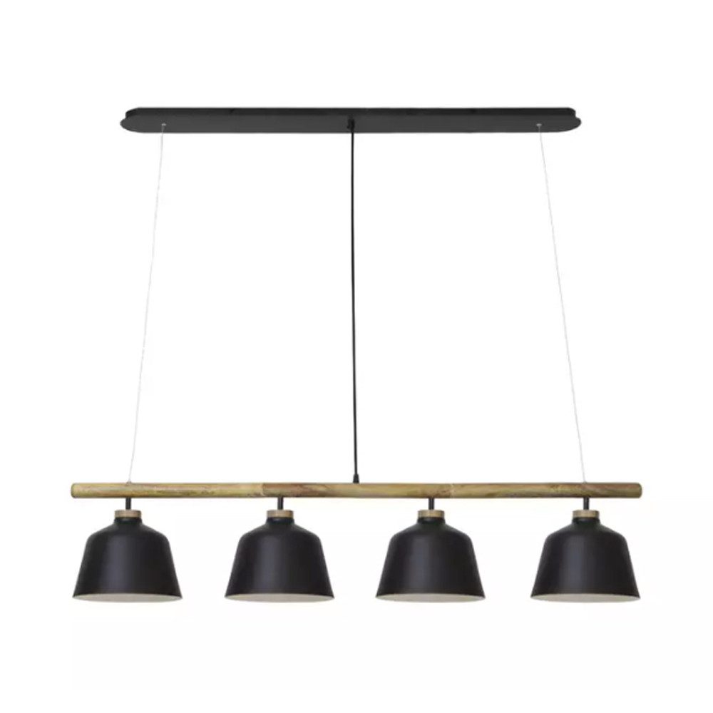 Light & Living Hängeleuchte Deckenleuchte Hängeleuchte BANU Light & Living 132x25x30 Holz Schwarz