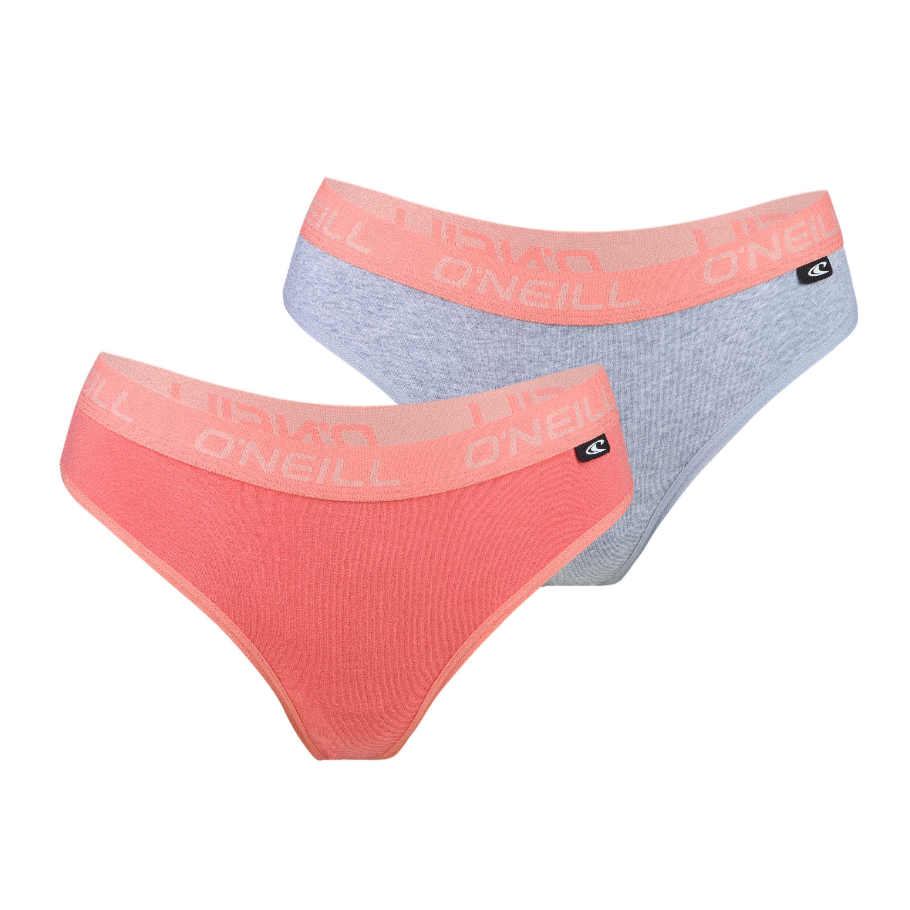 O'Neill Damen Shorty Unterwäsche 2er Pack – Aus Baumwollmix, Einfarbig Schwarz & Weiß, Größen S-XL, Bequem & Atmungsaktiv