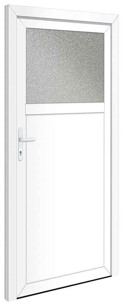 RORO Türen & Fenster Nebeneingangstür OTTO 21, BxH: 88x198 cm, weiß, ohne Griffgarnitur, inklusive Türrahmen