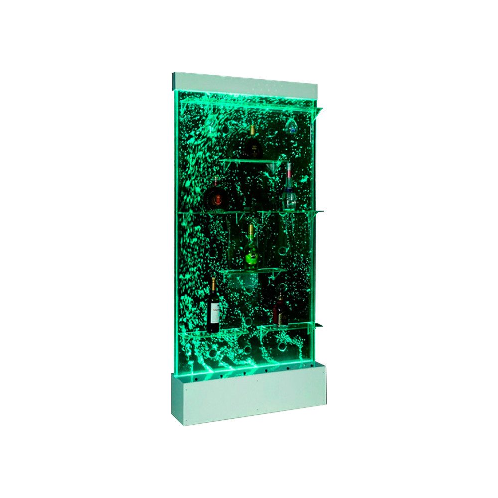 JVmoebel Barschrank Led Bar Regal Schrank Wasserwand Säule Wände Waterwall Trennwand Made in Europa