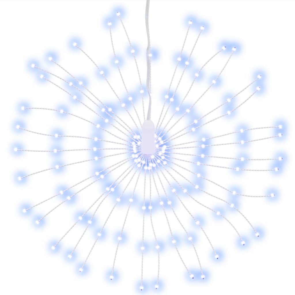Dekolicht NA Weihnachtsbeleuchtungen Feuerwerk 8 Stk 140 LEDs Kaltweiß 17cm