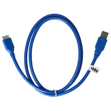 vhbw passend für Buffalo HD-AVSU3 Media Hard Drive USB-Kabel, Micro-USB