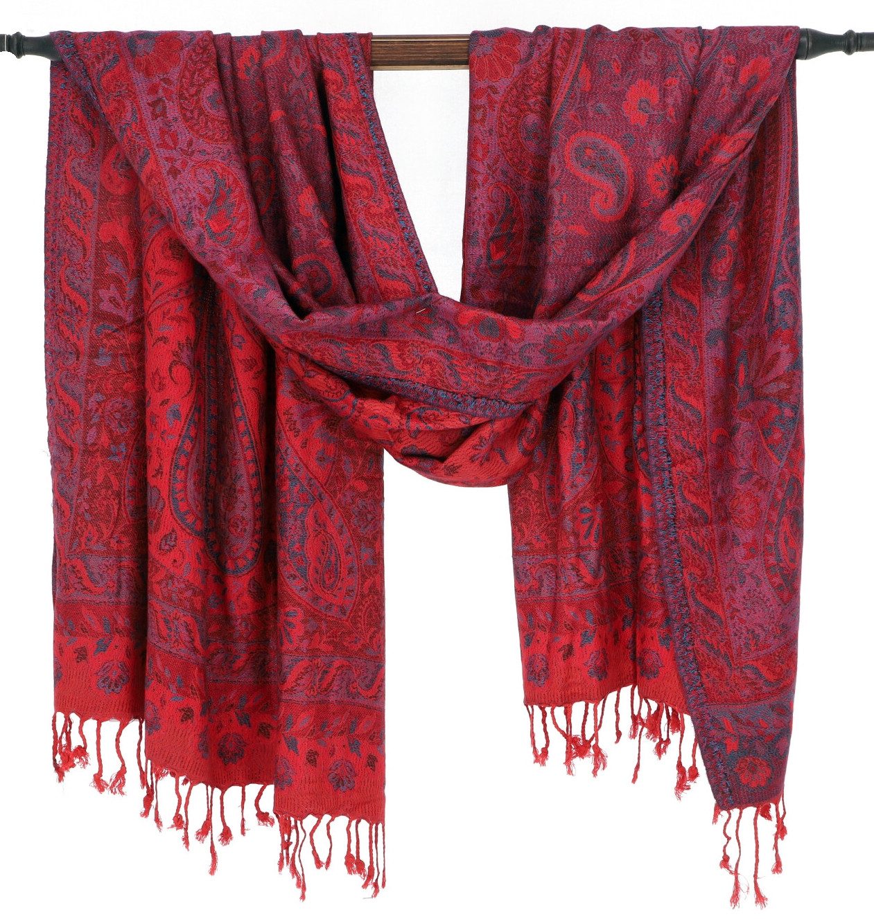 Guru-Shop Halstuch Indischer Schal, Stola mit Paisley Muster,..