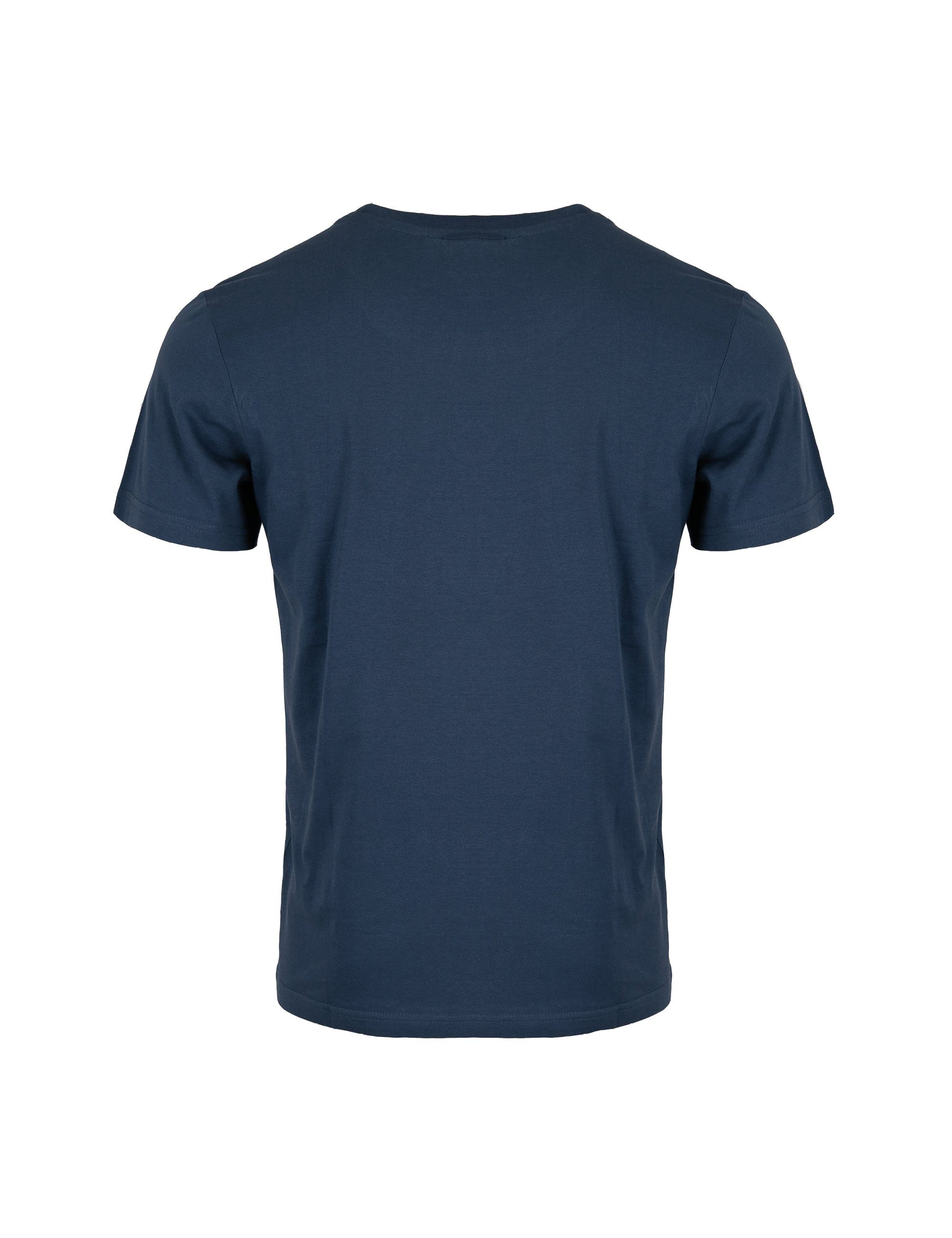 Lifestyle (1-tlg) % T-Shirt & Rundhalsausschnitt australia ROADSIGN Roadsign Navy mit Logo-Aufdruck, 100 BCI-Baumwolle