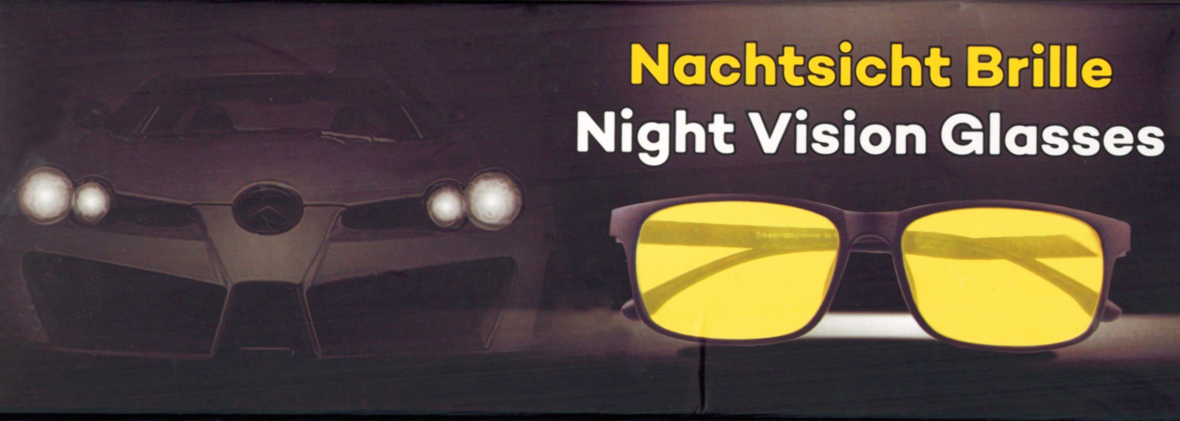 Stolz GmbH 21 BRILLE Nachtsichtbrille Brille Orange Auto Nachtfahrbrille Nachtfahr NACHTSICHT Kontrastbrille