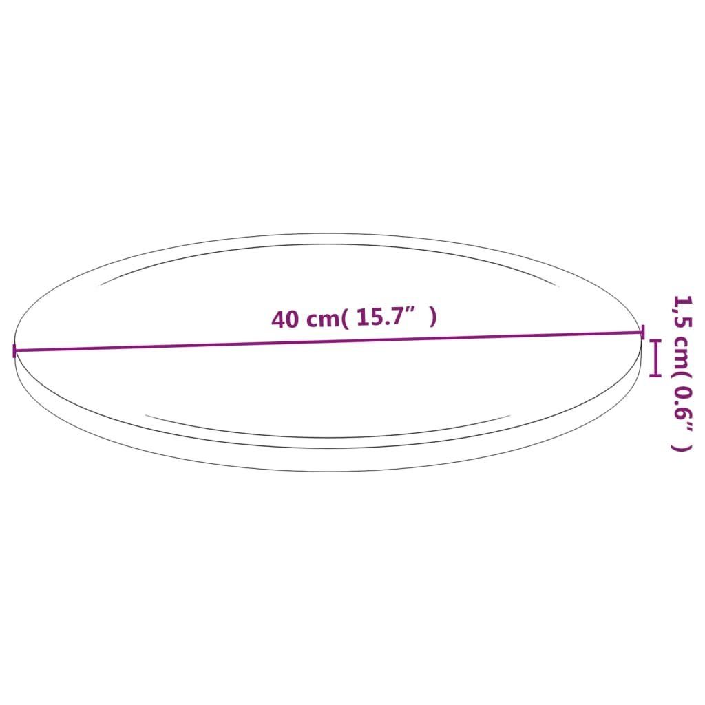 vidaXL Schneidebrett Schneidebretter 6 0 Stk cm Bambus, Ø40x1,5