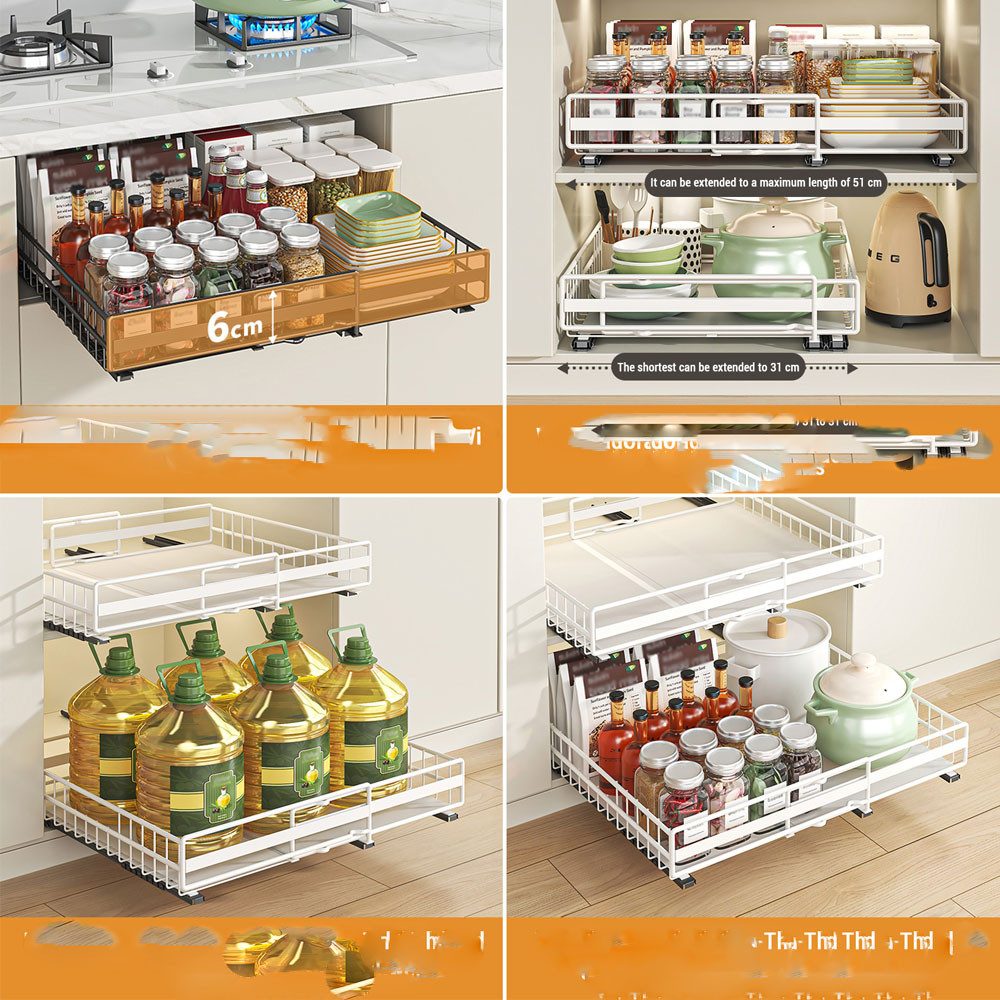 GarveeMore Schubkasteneinsatz Ausziehen Schrank Organisator Küche Aufbewahr günstig online kaufen