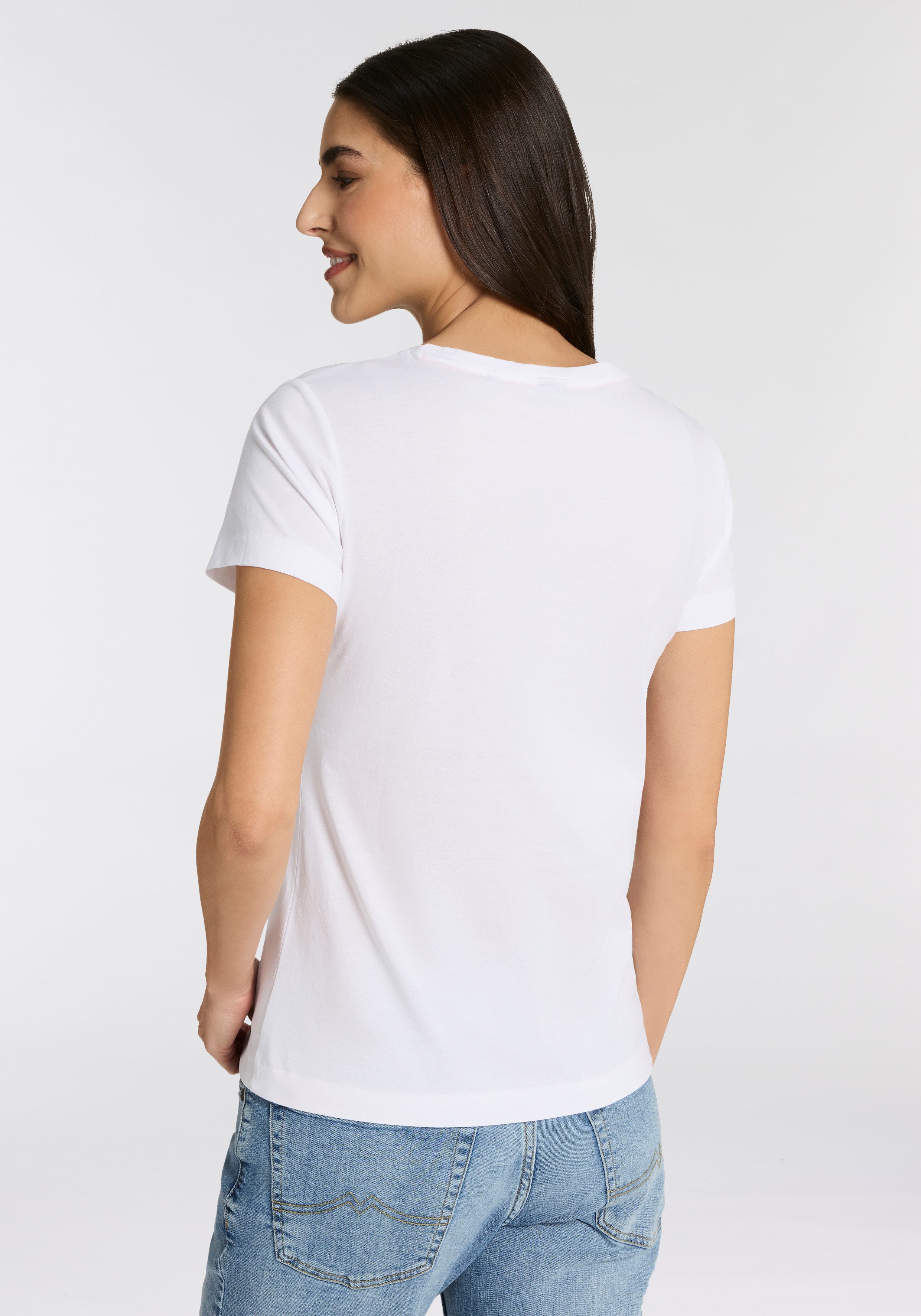 BOSS ORANGE T-Shirt Elove Premium Damenmode im Slim Fit, bestickt