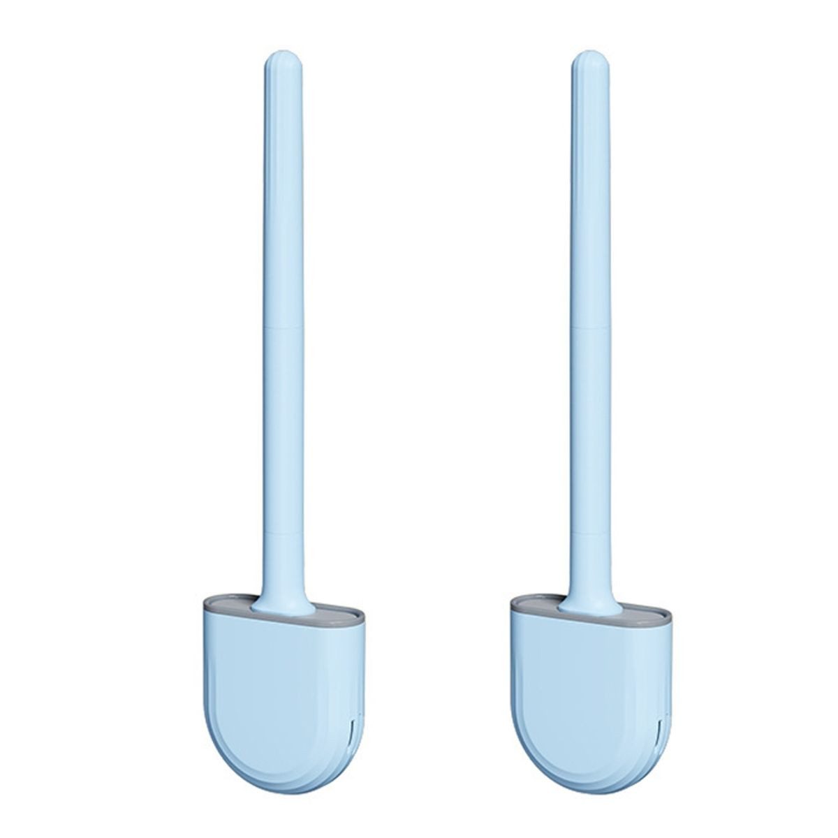 König Design WC-Reinigungsbürste Toilettenbürste WC Klobürste Silikon Wandhalterung Klebend, (Spar-Set, 2-tlg., 2-tlg), Enthält zwei Чистить in modernen Цвета(ов)
