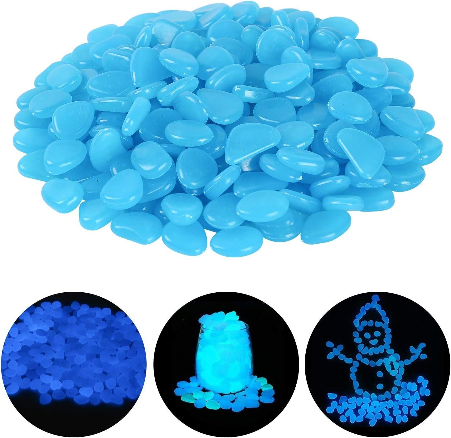 XDeer Dekosteine Leuchtsteine Kieselsteine Fluoreszierende Steine,Nachtleuc günstig online kaufen