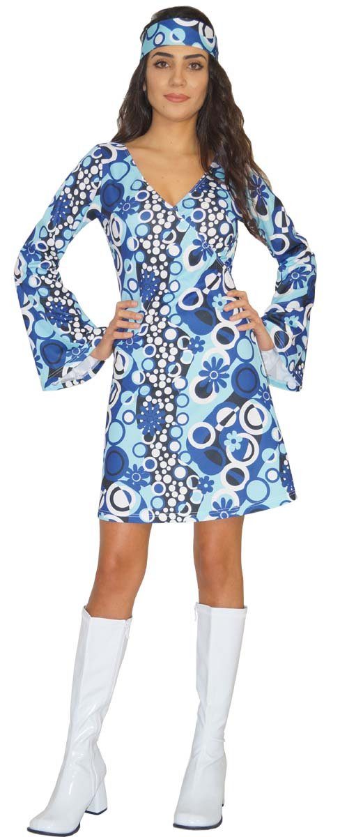 Hippie-Kostüm Hippie Kostüm Kleid Damen 70er Jahre - Zoe