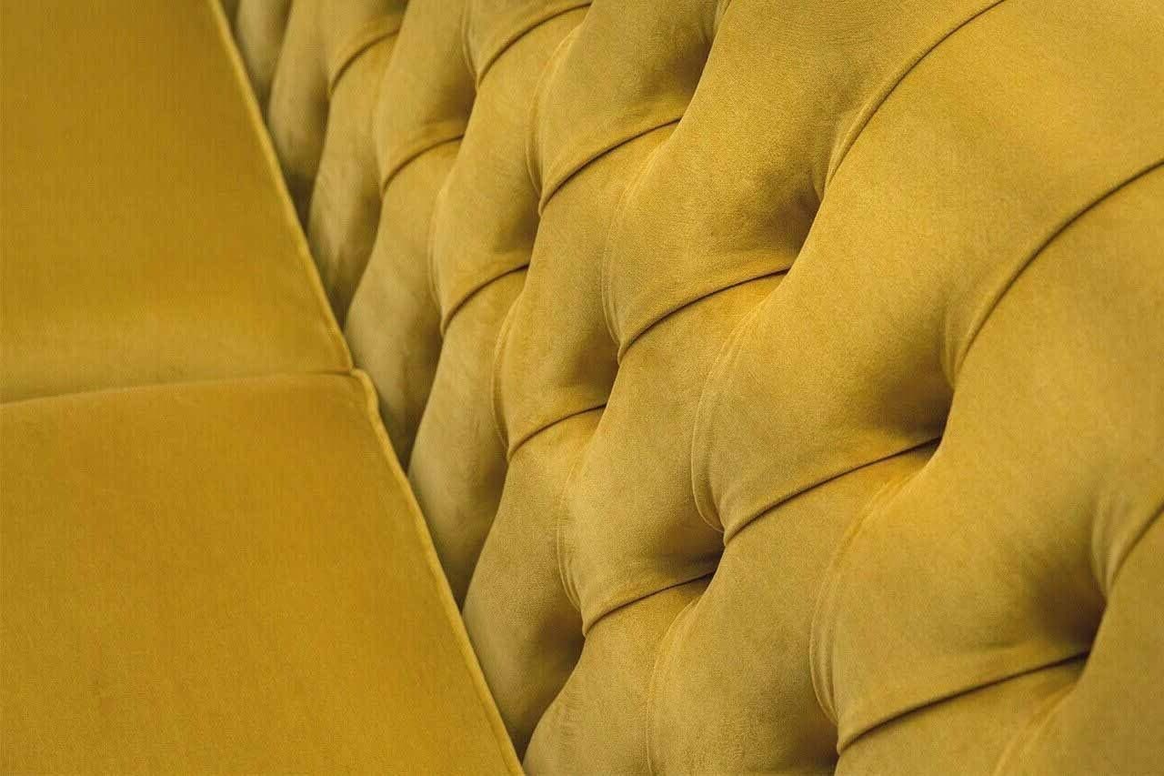 JVmoebel Sofa Sofa 3 Europe Sitzer Elegantes Gelb Wohnzimmer Made Design Polstersofa Klassische, In