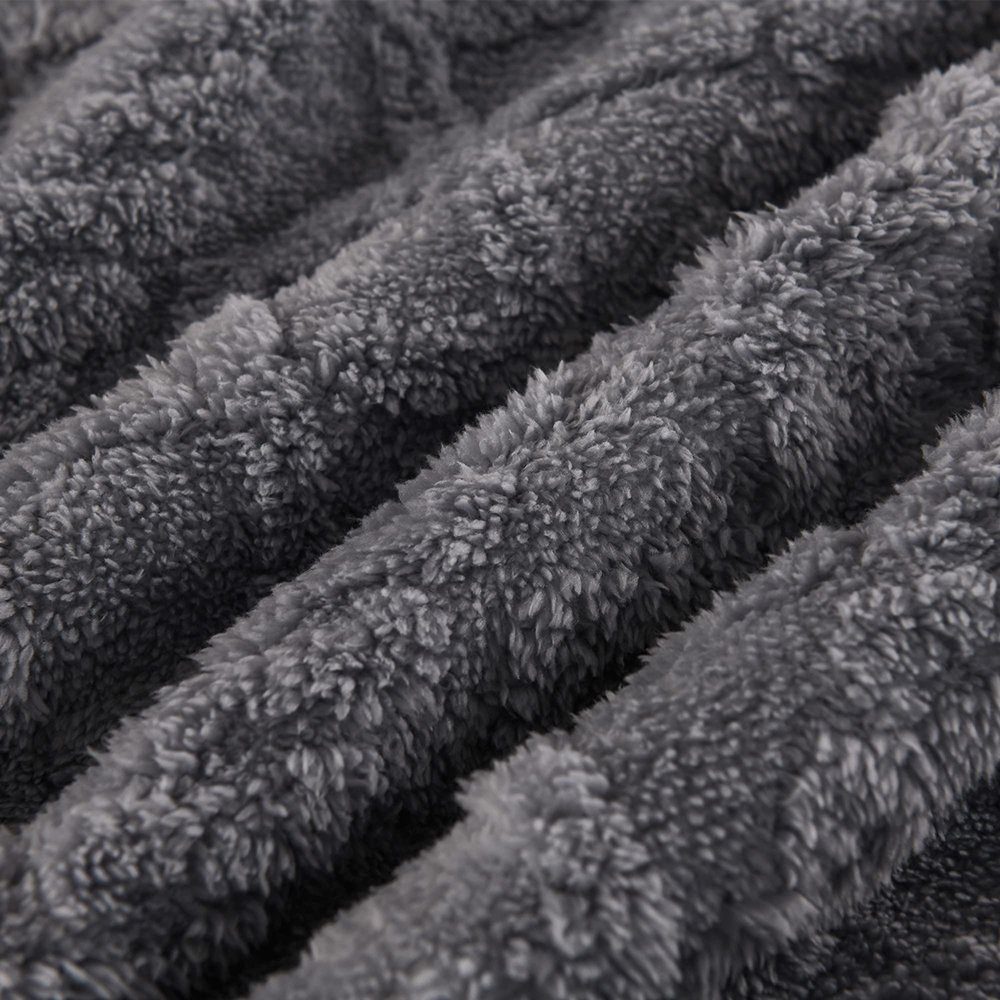 flauschige Kuscheldecke Luxuriöse Juoungle weiche Decke, Blau(150*200cm) Wohndecke Überwurfdecke