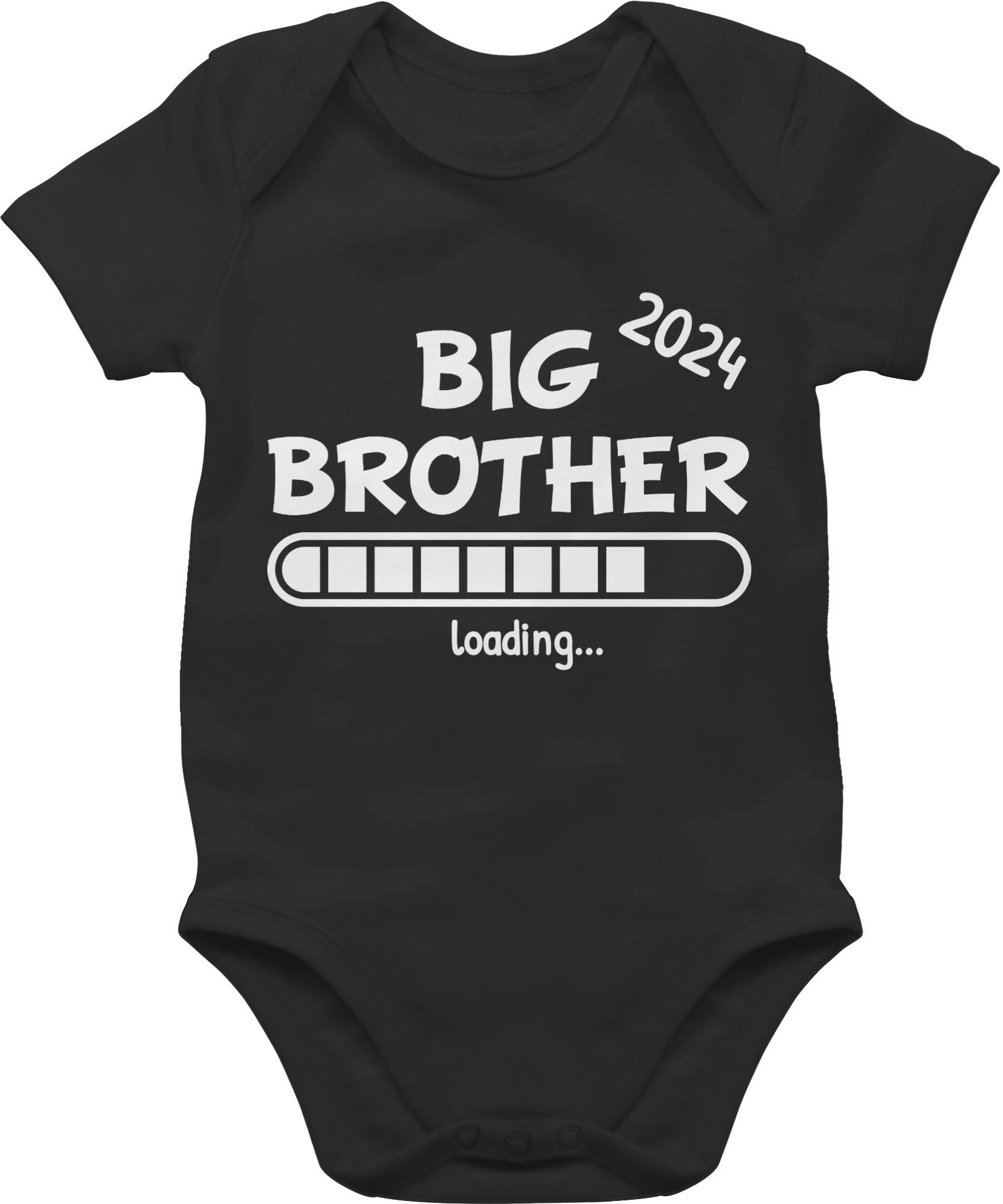 loading 2024 Brother 1 Bruder Big Schwester Shirtbody Geschwister Schwarz Shirtracer und