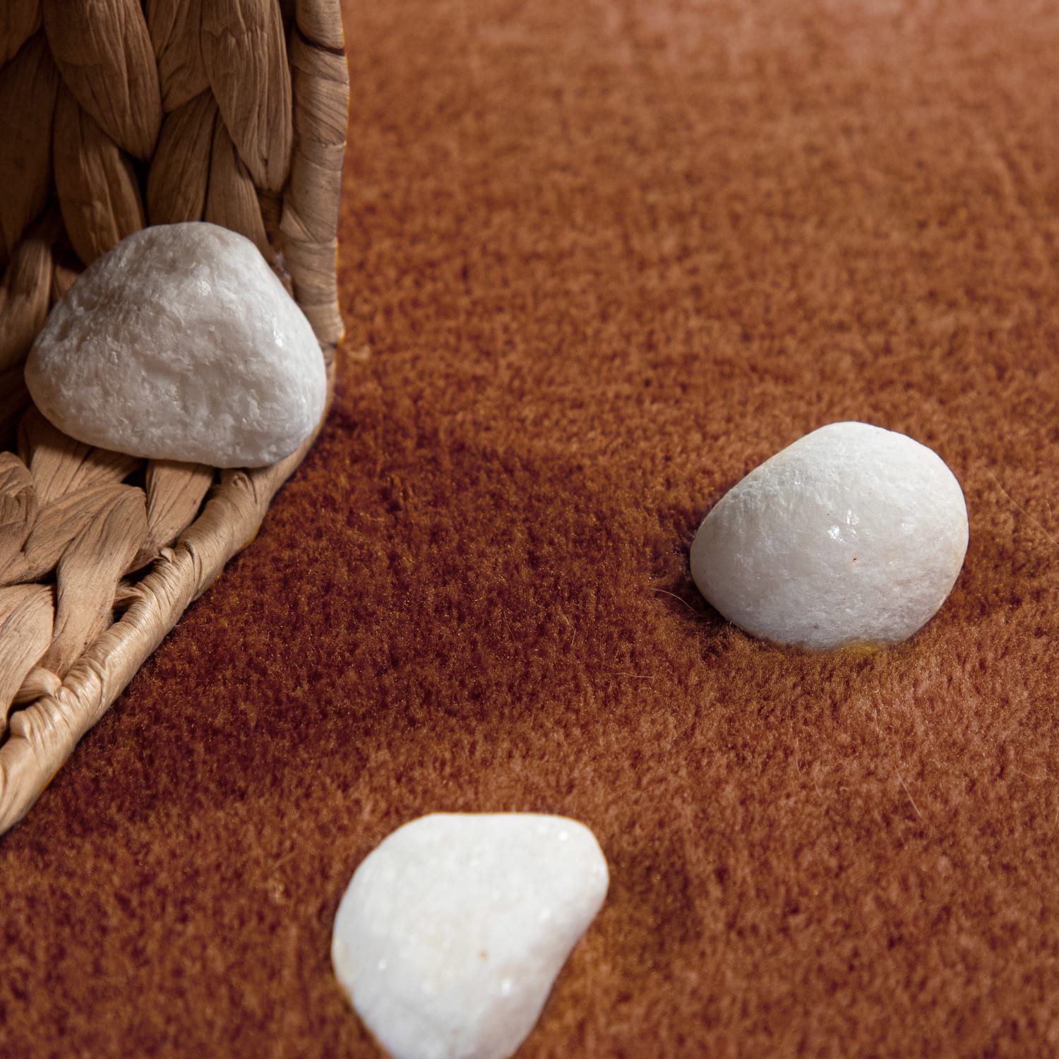 KADIMA DESIGN Teppich waschbar Unifarben Wohnzimmer schmutzabweisend Teppich Kurzflor, Rund, Höhe: 14 mm, Florhöhe: 10 mm, Polyester, Rund, 160D, Kupfer