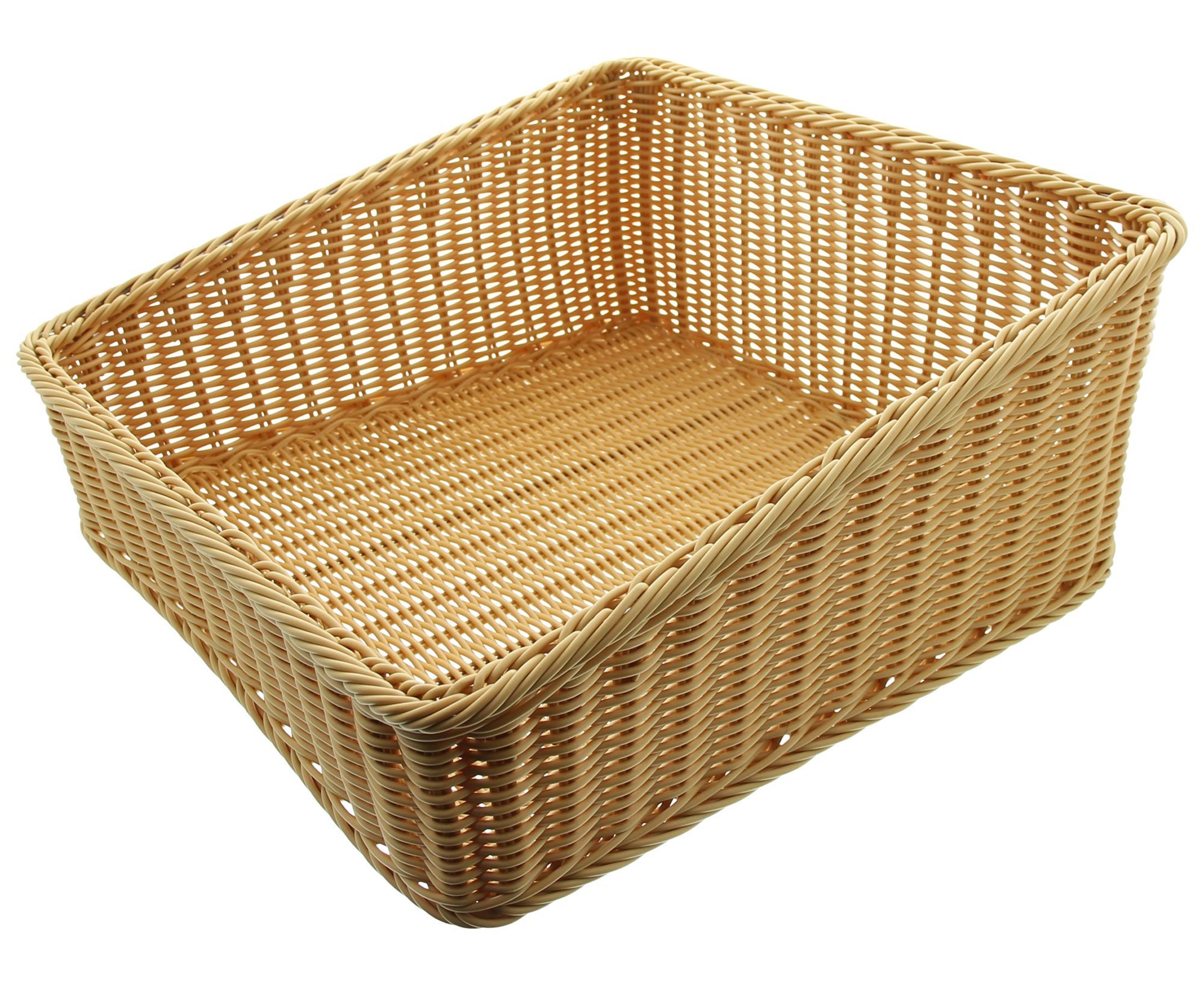 Dekoleidenschaft Regalkorb Auslagekorb aus Polyrattan, Schrankkorb, günstig online kaufen