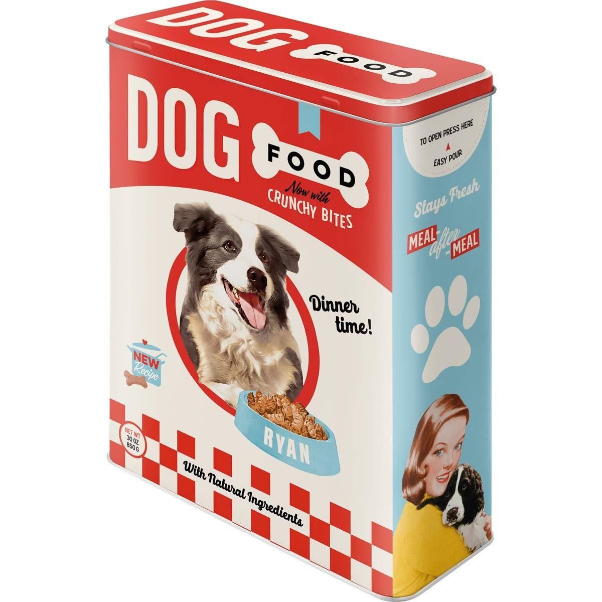 Nostalgic-Art Vorratsdose Metall Vorrats-, Blech-, Kaffee-, Frischhaltedose - Dog Food