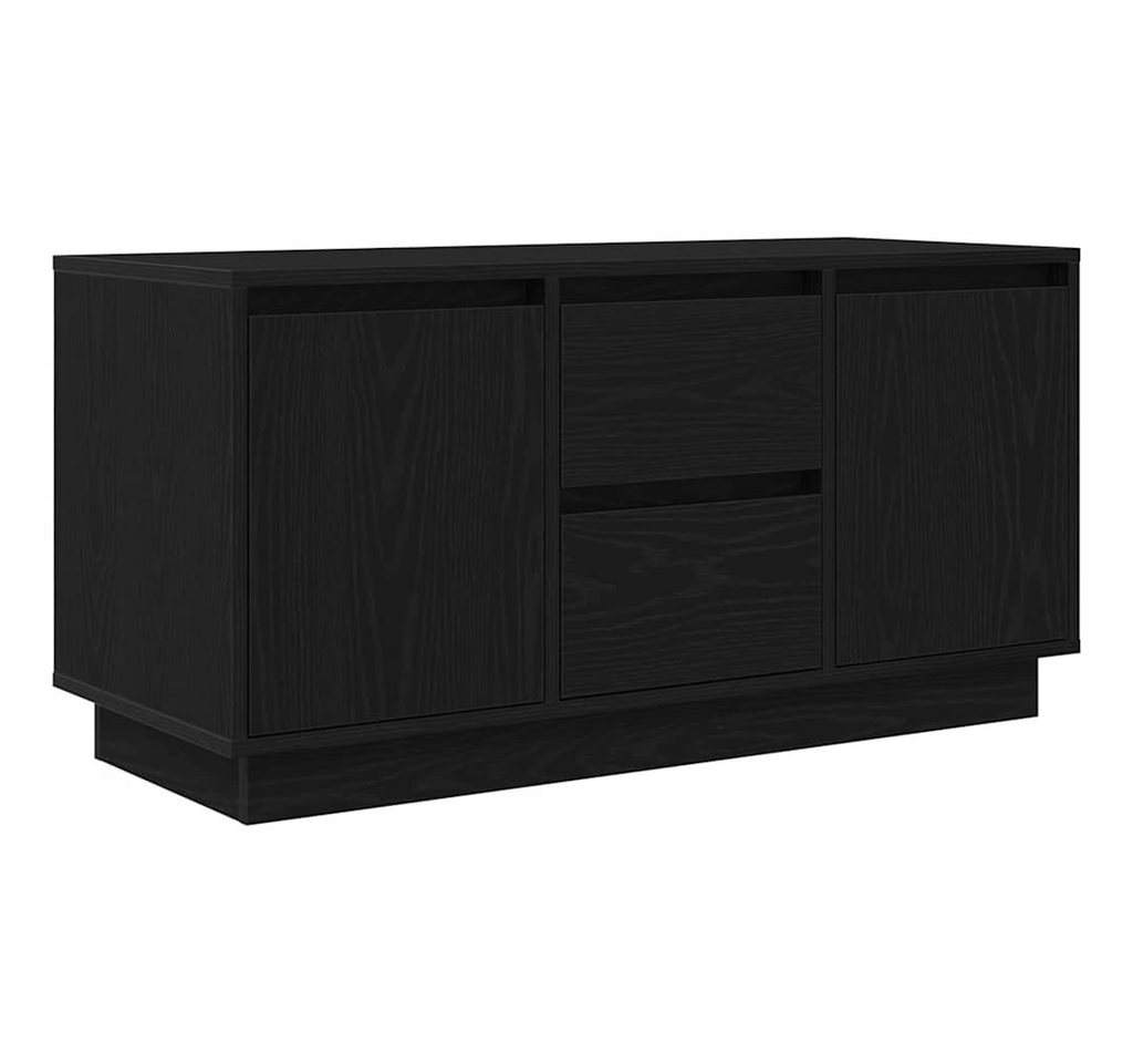vidaXL TV-Schrank TV-Schrank mit LED-Leuchten Schwarz Eichen-Optik 100x41x50 cm (1-St)