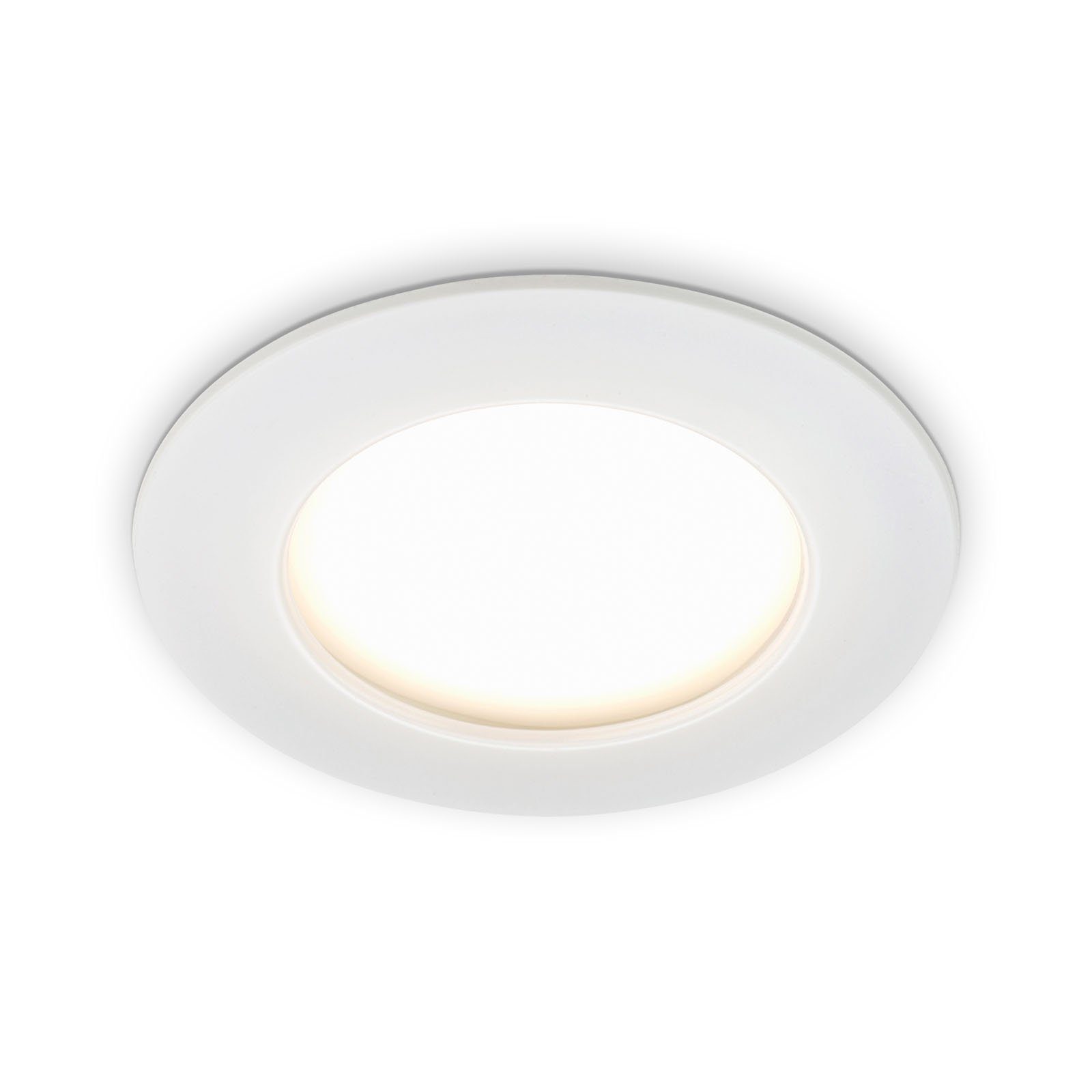 7206-016, Warmweiß, LED Leuchten Einbaustrahler, Einbauspot fest Briloner LED LED, verbaut, weiß, Einbauleuchte