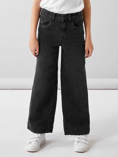 Von der Marke direkt geführter Laden Name It Weite Jeans NKFROSE HW JEANS black WIDE 1356-ON denim NOOS