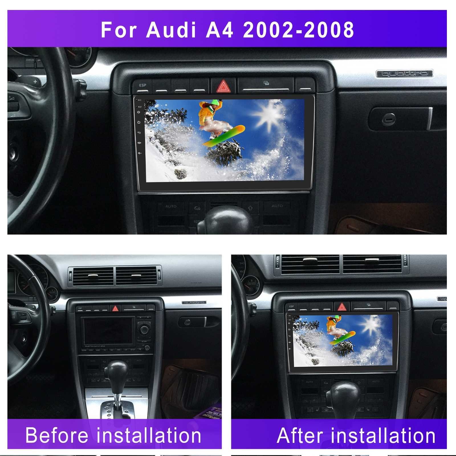 Zoll RS4 A4 Audi S4 für 9 GPS Autoradio Einbau-Navigationsgerät GABITECH B7 11 Android RNS-E B6 Navi