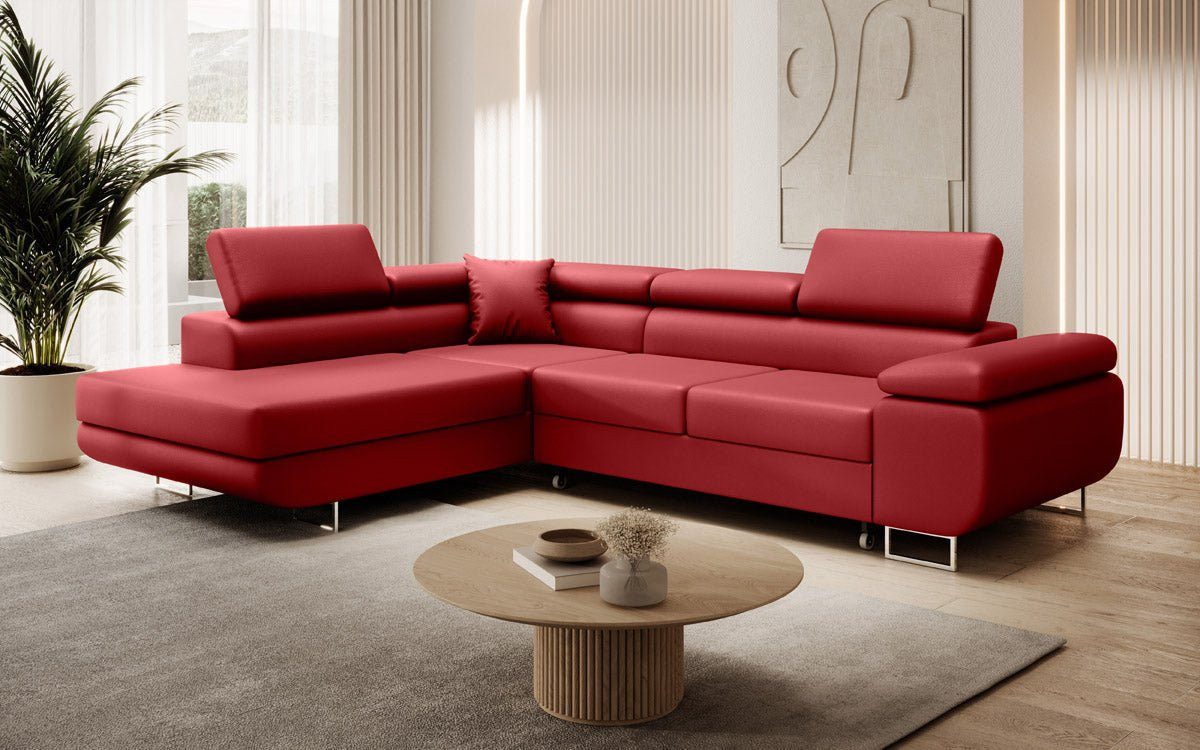 Luxusbetten24 Schlafsofa Designer Sofa Aston Kunstleder, günstig online kaufen