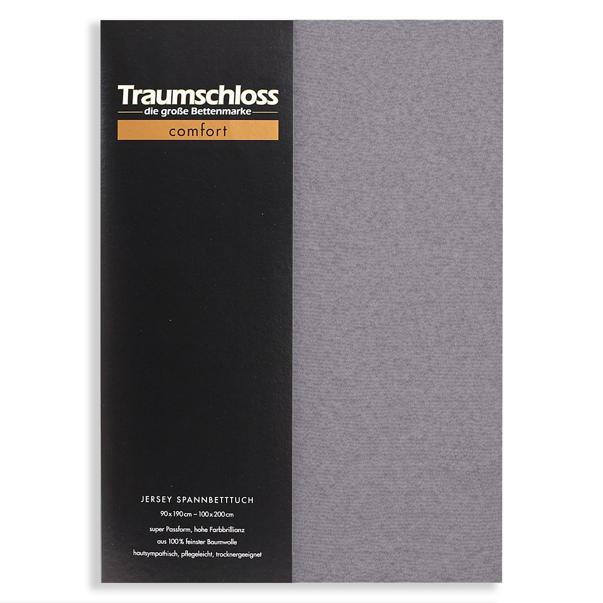 Traumschloss Spannbettlaken Comfort, Jersey, Gummizug: rundum, (1 Stück), 100% Baumwolle