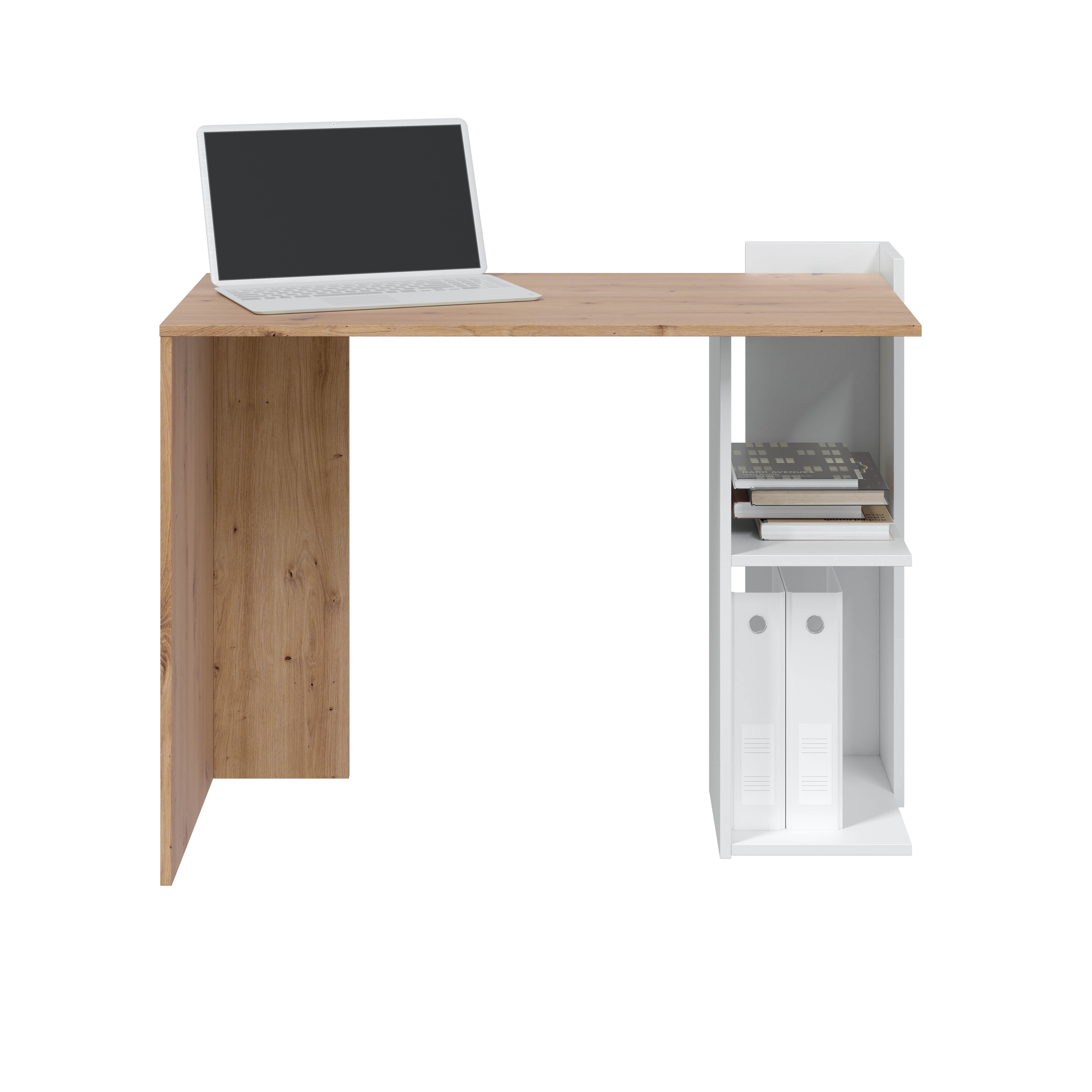 habeig Schreibtisch mit Regal Arbeitstisch Holzschreibtisch Kinderschreibtisch Tisch, 100cm breit