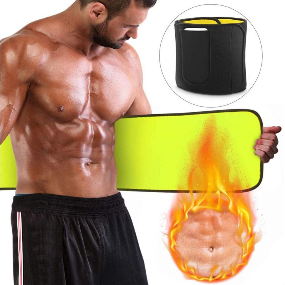 Männer Sweat Bauchweggürtel zur Fettverbrennung Bauchweggürtel Mieder Sauna  Belt
