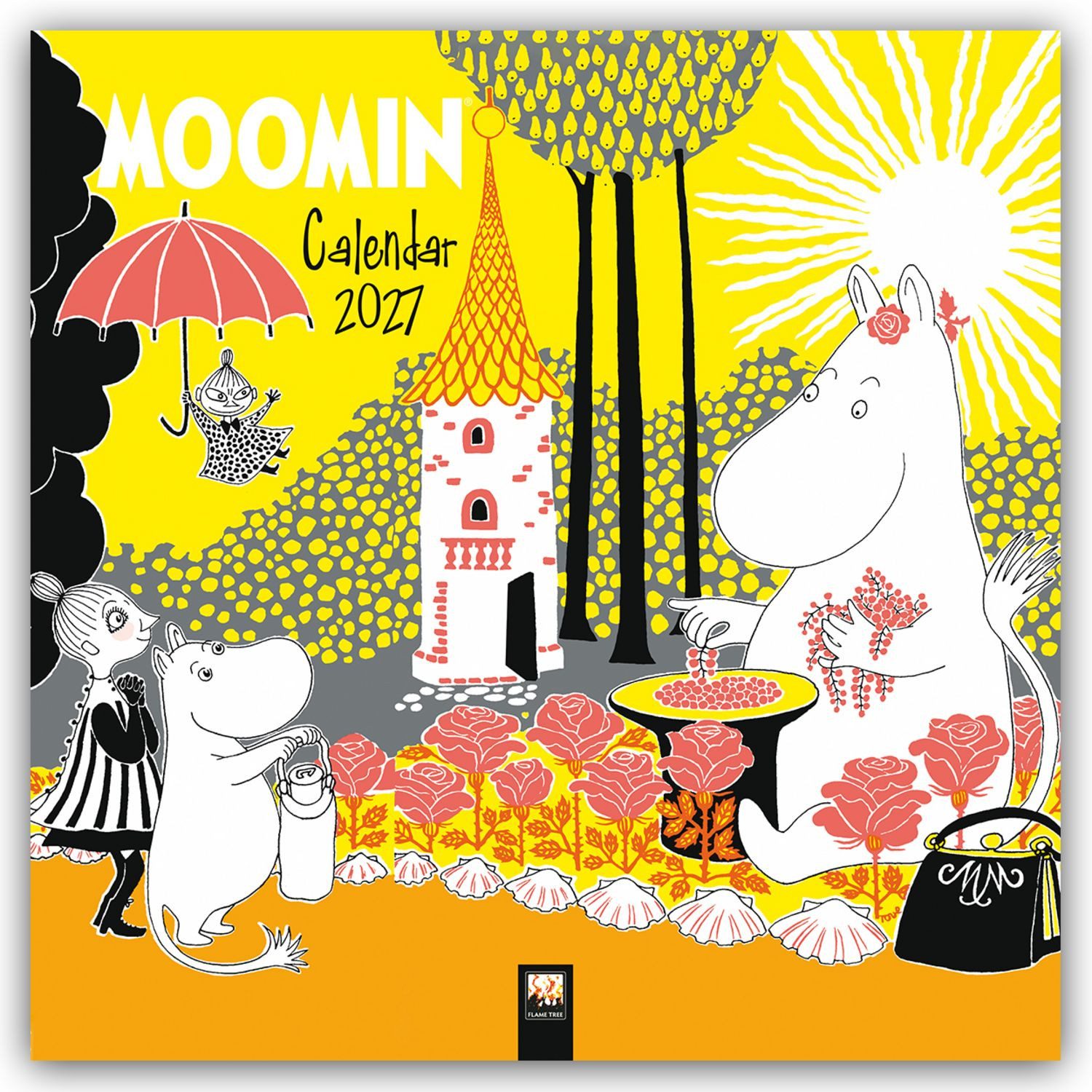 Wandkalender Tove Jansson: Moomin – Mumins 2027 – Original Flame Tree Publishing-Ka