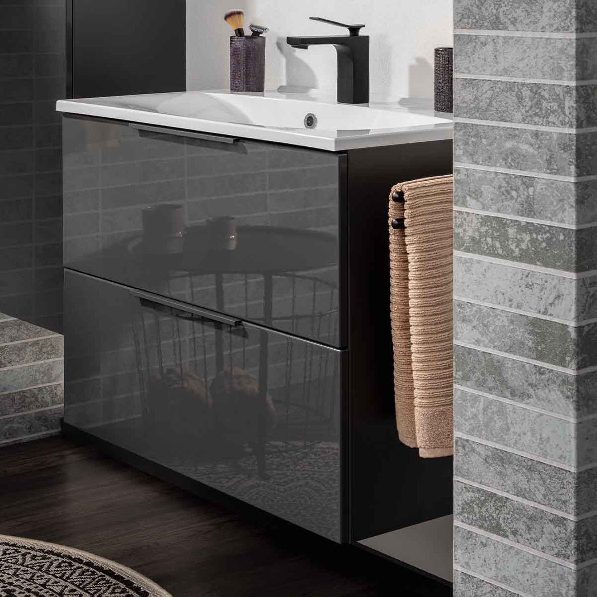 FACKELMANN Badmöbel-Set LUNA Badmöbel Set 2 Teile günstig online kaufen