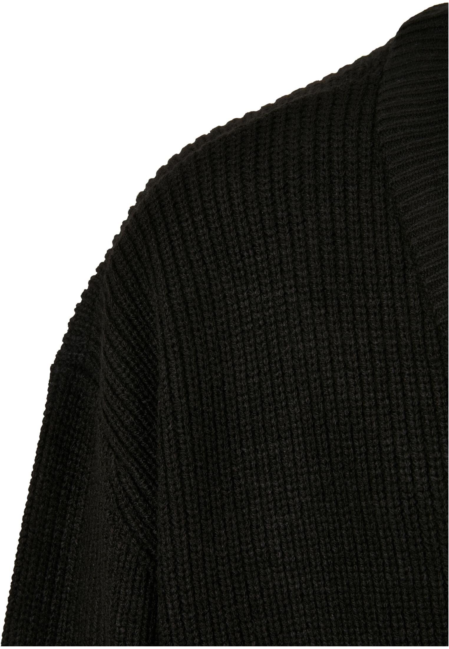 Strickjacke CLASSICS Jacket URBAN Fleece black Micro Hooded (1-tlg) Herren