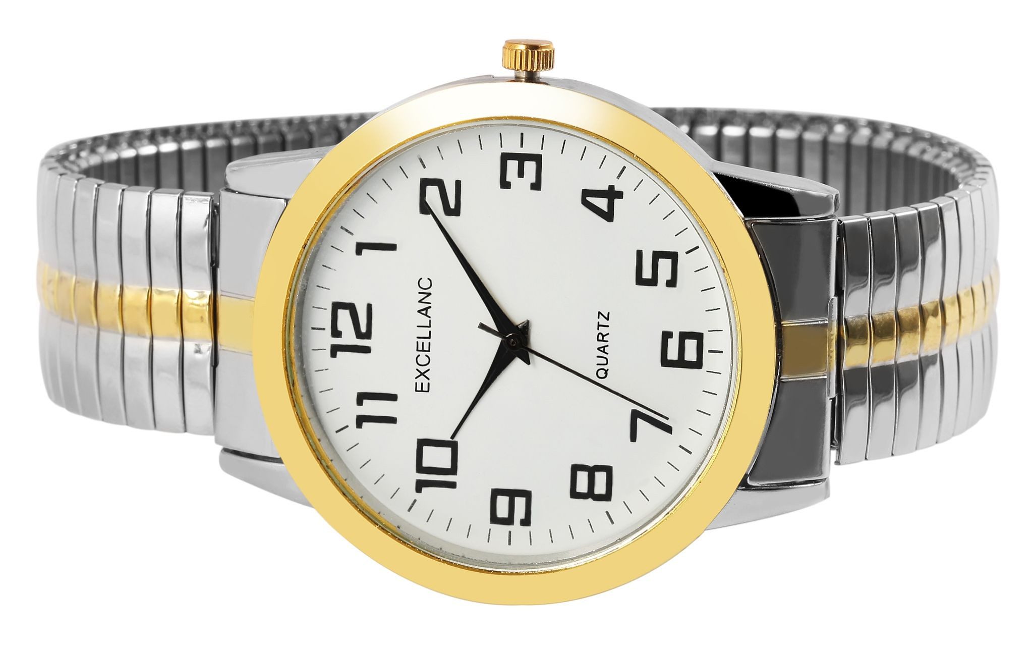 Excellanc Quarzuhr Maher Herrenuhr mit Edelstahlzugarmband, günstig online kaufen