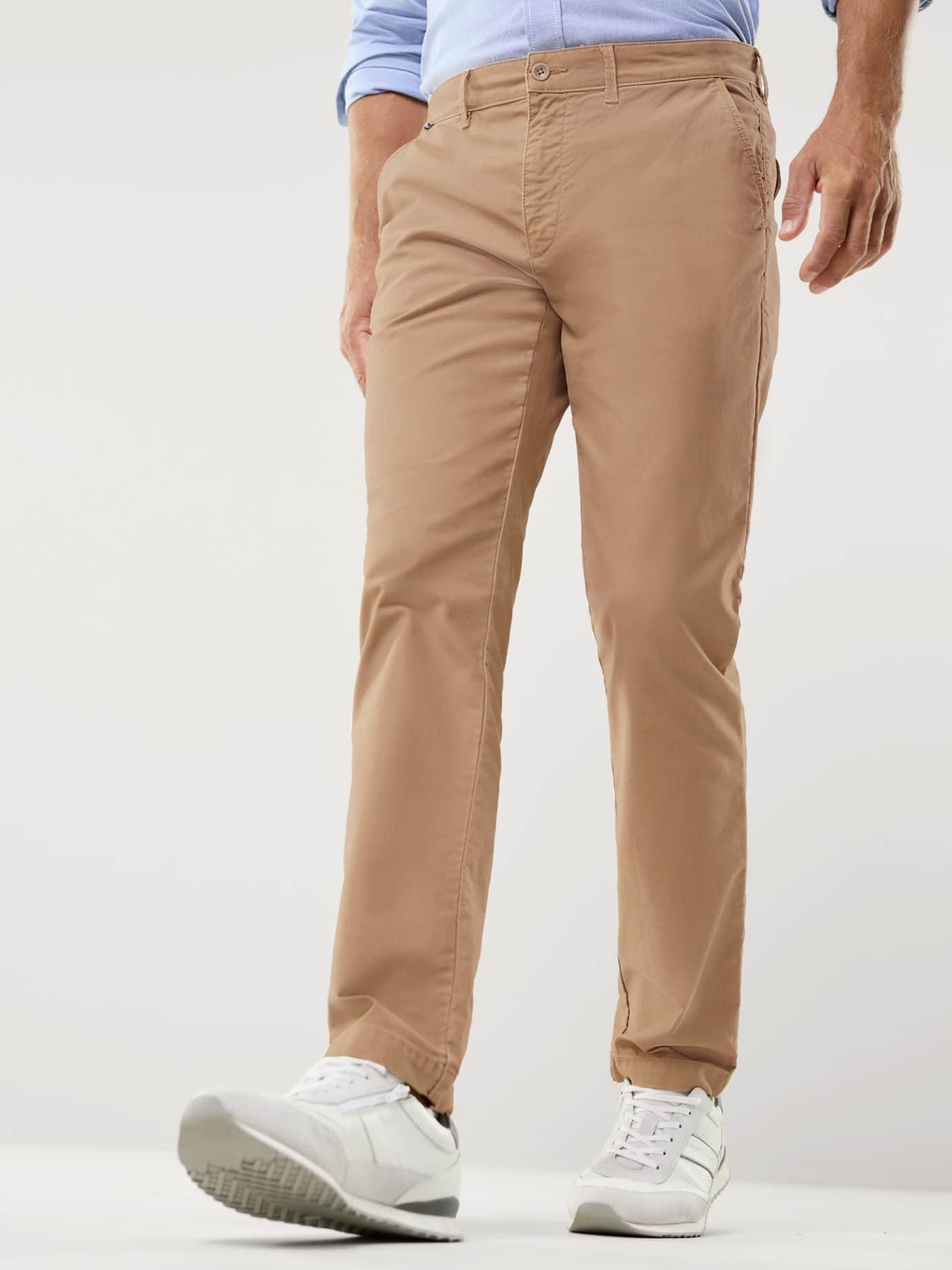 Walbusch Chinohose Herren 100 Komplimente Chinohose Modern Fit knitterarm, modern