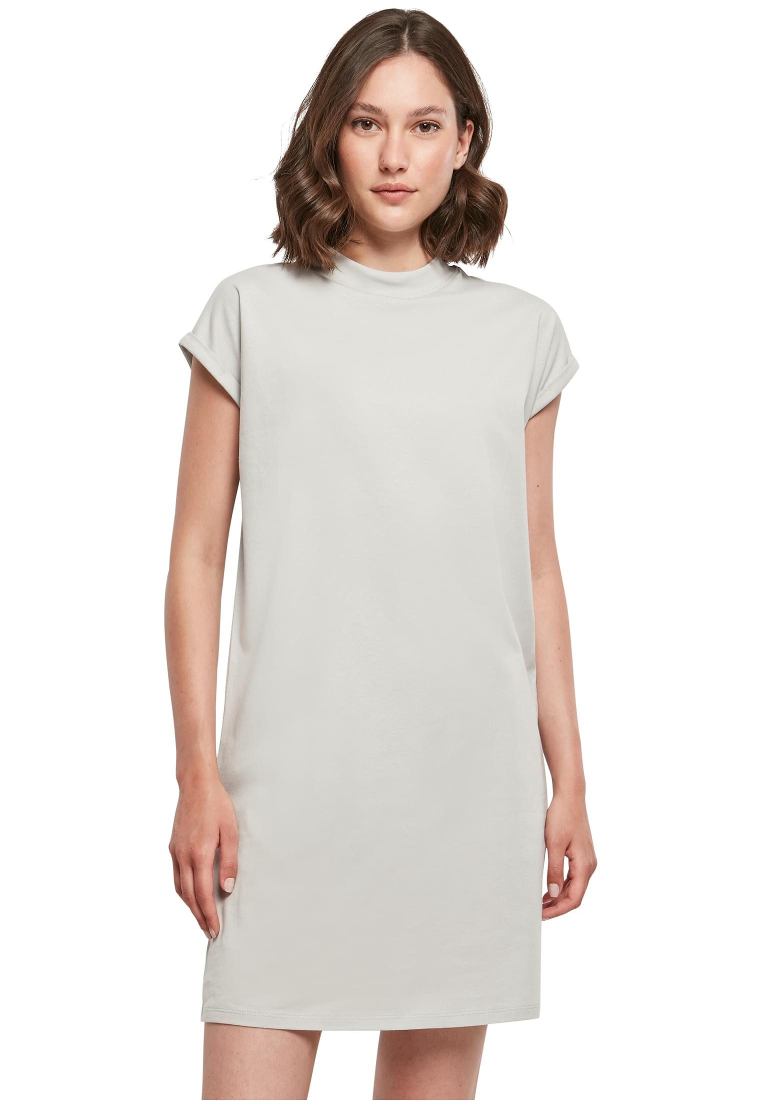 urbandreamz Jerseykleid Damen Kleid überschnittene Schultern Jersey Turn Up Ärmel