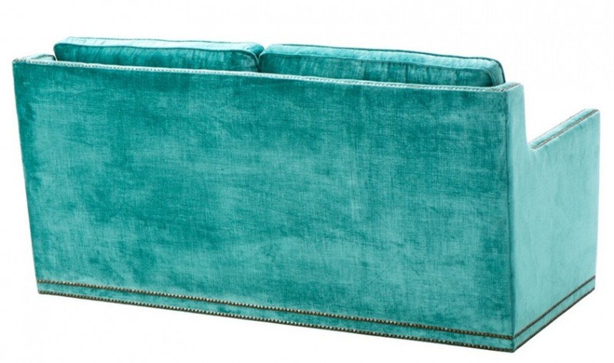 Epoche Luxury - Padrino 2-Sitzer Grün Sofa Casa 2er Art Luxus Collection Jugendstil Deco - Türkis Belle