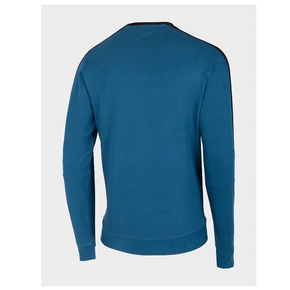 4F Langarmshirt 4F - blau Pullover, Sweatshirt Kängurutasche dicker mit Herren